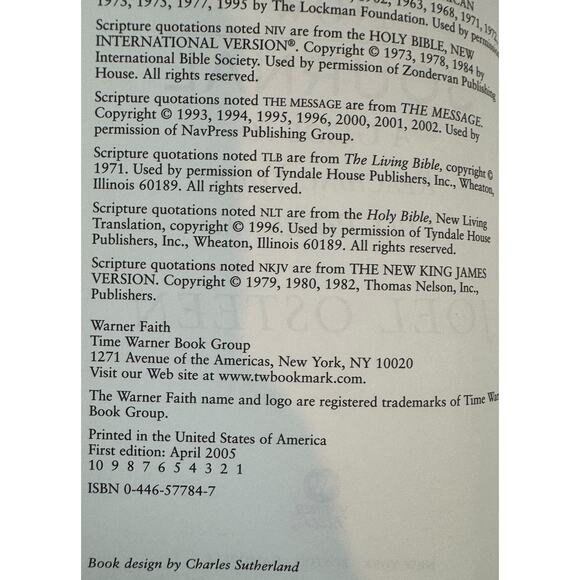 Your Best Life Now Journal by Joel Osteen (Hardcover) - Picture 7 of 10